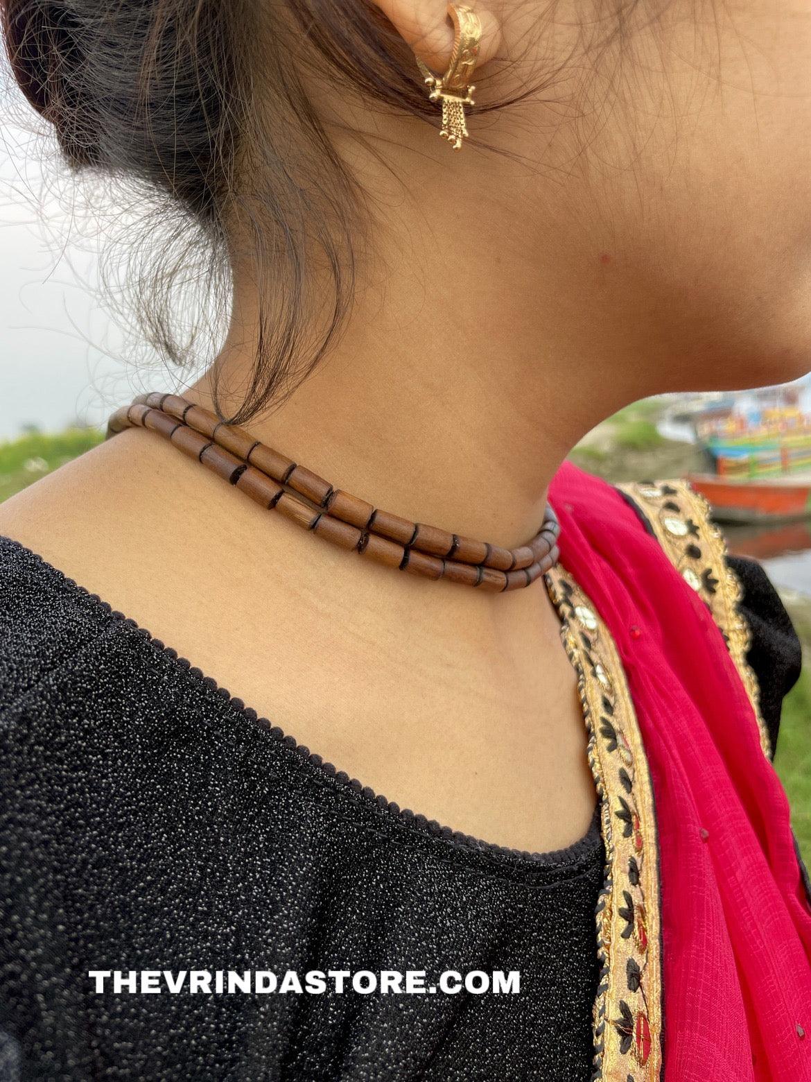 2 Round Brown Original Tulsi Mala